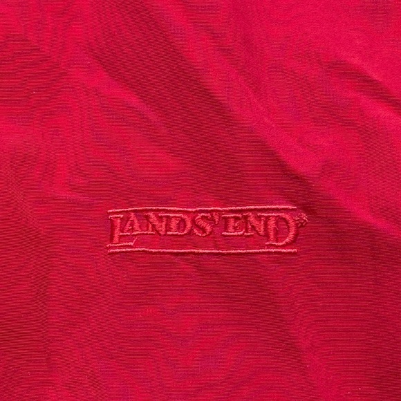 Vintage Land’s End Squall Jacket Red Black Purple 90s soft shell - Picture 3 of 6